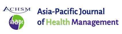 Download formatted paper in docx and latex formats. Asia Pacific Journal Of Health Management
