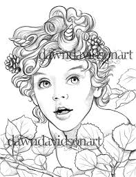 Get printable coloring pages for free. Coloring Pages For Adults Fantasy Fairy Colouring For Grown Etsy