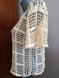 Handmade Cotton Crochet Beige Summer Blouse Crochet Etsy Cotton Crochet Crochet Summer Tops Crochet Boho Top