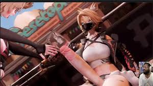 Big Huge Breast Anime ZZZ Character Drinks Hard Cock Futa Cum While Playing  With Her Pussy