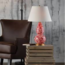 Kennebec 28 Table Lamp Brayden Studio Base Color Red White