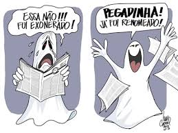 Resultado de imagem para a lista dos fantasmas charge