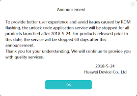 So if you're someone who wants to . Huawei Halts Bootloader Unlock Program Indefinitely