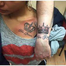 20 Amazing Images Of King And Queen Tattoos Sheideas Meaningful Tattoos For Couples Matching Tattoos Queen Tattoos