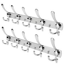 Strong enough to hold heavier clothes. 2021 Wall Mount Coat Hook 2 Pack 15 Hooks Stainless Steel Coat Hangers Rack Robe Hat Clothes Hook Wall Coat Rack From Santia 8 24 Dhgate Com