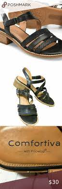Comfortiva Black Ballina Leather Strappy Sandals Strappy Sandals Leather Black Strappy Sandals