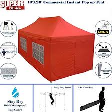 A 10x20 pop up canopy serve a whole multitude of purposes. Best Camping Tents 10x20 Pop Up Canopy Wedding Party Tent Instant Ez Up Canopy Red F Model Commercial Frame By Delta Party Tent Best Tents For Camping Tent