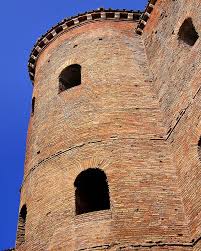 Roman Style Concrete Brick Construction Opus Latericium Porta Asinaria Aurelian Wall Rome European Architecture Brick Construction Concrete Bricks