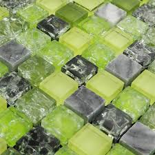 A wide variety of granite stone backsplash tile options are available to you, such as project solution capability, design style, and function. Green Color Glass Mixed Gray Stone Mosaic Tiles For Kitchen Backsplash Tile Bathroom Shower Fireplace Dining Room Wall Mosaic Tile For Kitchen Tiles Kitchenfor Room Aliexpress