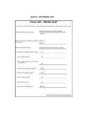 Check spelling or type a new query. Form Xix Wages Slip Final Xls Month September 2016 Form Xix Wage Slip Vide Rule 78 1 B Of The Contract Labour Regulation And Abolition Central And Course Hero