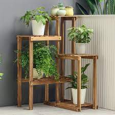 Omfg Multi Tiered Plant Stand Wayfair Plant Stand Indoor Wooden Plant Stands Wood Plant Stand