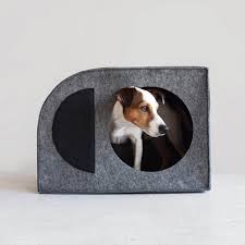 Modern Felt Pet House Bauhaus Make Them Roar