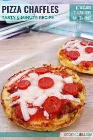 Add additional toppings as desired. Low Carb Mini Pizza Chaffles Free Cookbook Just Ditch The Carbs