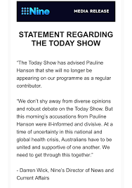 Pauline hanson's please explain, brisbane, queensland, australia. Tom Steinfort On Twitter Pauline Hanson Will No Longer Be Appearing On Thetodayshow Following Her Comments This Morning
