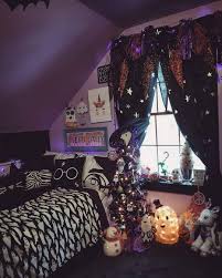 These diy halloween decorations are cute, scary, and easy to make. One Room Is Halloween Related But Thought It Would Be Cute To Share My Kids Mini Tree S In Th Halloween Bedroom Decor Halloween Bedroom Halloween Room Decor