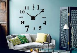 maoqin mq005 diy 3d wall clock haus deko wohnzimmer dekor wanduhr design