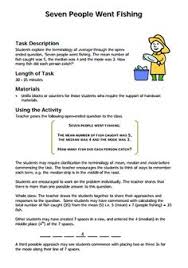 Here S A Very Cool Problem Solving Activity Involving Mean Median And Mode The Problem Is Seven People Went Sixth Grade Math Fourth Grade Math Grade 6 Math