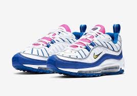 Nike Air Max 98 Releasing With Neon Pink Tongues Https Www Sneakerscartel Com Nike Air Max 98 Releasing With Neon Pink Tong Nike Air Max Nike Air Max 97 Nike