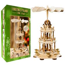 We did not find results for: Buy German Christmas Decoration Pyramid 18 Inches Wood Nativity Scene Set Under The Christmas Tree Table Top Holiday Decor 3 Tiers Carousel 6 Candle Holders German Design 18