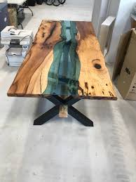Live Edge Dining Table By Steelcreationsllc On Etsy Https Www Etsy Com Listing 544720630 Live Edge D Live Edge Dining Table Epoxy Table Top Wood Table Design