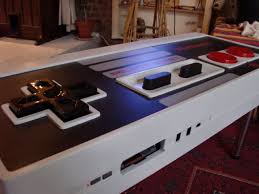 This living room set is ready to wire : A Giant Functional Nintendo Nes Controller Coffee Table Bit Rebels