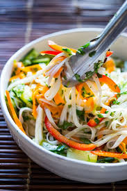Vietnamese Rice Noodle Salad W Pickled Vegetables Feasting At Home Rice Noodles Rice Noodle Salad Pickled Vegetables