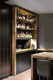 Picior masa bar cu baza patrata. The Cleverest And Most Unique Home Bar Ideas For Every Imbiber Craftspost Modern Home Bar Diy Home Bar Bars For Home
