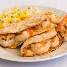 Grilled Shrimp Quesadillas With Mango Slaw Caciquedilla Club Recipe Shrimp Quesadilla Cooking Recipes Food
