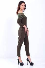 Dantel Kayik Yaka Haki Tulum Giyim Indirim Kampanya Bayan Erkek Bluz Gomlek Trenckot Hirka Etek Yelek Mont Kase Kaban Elbis Moda Giyim Trenckot