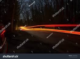 Long Exposure Tail Lights Stock Photo 1148147528