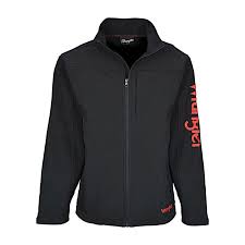 Wrangler Mens Logo Soft Shell Jacket Black Xcp1782212