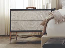 With its neutral color and industrial inspiredstyle, this nightstand will go with almost the glendora solid wood nightstand is the perfect accent piece for any room in your home. Bernhardt Interiors Casegoods Espresso Bronze Natural Two Drawer Nightstand Bh353230
