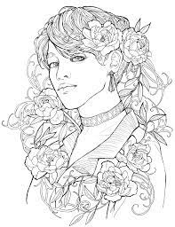 There is a little shading on the face to emphasize its solid shade in each. Park Jimin Coloring Page Free Printable Coloring Pages For Kids