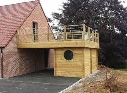Carport Adosse En Bois Pour Abriter Votre Voiture Cerisier Carport Bois Adosse Ports De Voiture Garage Toit Plat