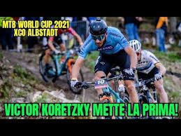 Mathieu van der poel of the netherlands tumbles on a downhill during the men's cross country mountain bike competition at the 2020 summer olympics, monday, july 26, 2021, in izu, japan. Mtb Xco Albstadt 2021 Victor Koretzky Batte Nino Schurter Tom Pidcock 5 Che Rimonta Youtube
