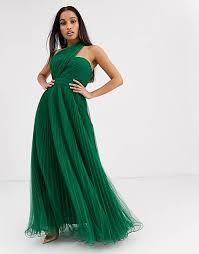 Trova la nostra collezione di abiti asos da donna in verde su vestiaire collective. Asos Design Petite Vestito Lungo Monospalla In Tulle Verde Bosco Asos