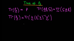 Proof That The Trace Of Mx Is P Youtube