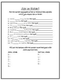Teachers please feel free to use. Ser Or Estar Practice Worksheet Spanish By Brittany Baxter Tpt