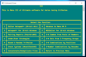 Horse Racing Ultimate Software For Trifecta Betting