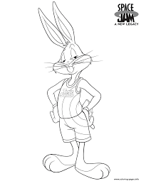 Click the bugs bunny in space jam coloring pages to view printable version or color it online (compatible with ipad and android tablets). Space Jam 2 Bugs Bunny Coloring Pages Printable