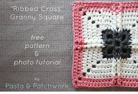 Why are my granny squares not square? Ribbed Cross Granny Square Free Crochet Pattern Photo Tutorial