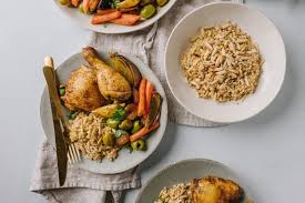 Sheet Pan Moroccan Chicken With Olives And Apricots Baked Bree