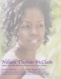 Mrs. Nillani "Lu Lu" Thomas McClain's Obituary