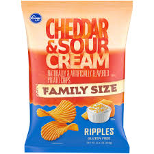 We did not find results for: Kroger Ripples Cheddar Sour Cream Potato Chips Family Size 12 5 Oz Baker S