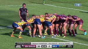 The team colours are maroon and white, while their namesake and logo is the sea eagle. Nrl Highlights Manly Sea Eagles V Parramatta Eels Round 2 Youtube