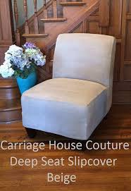 Slipcover Beige Suede Chair Cover For Armless Chair Slipper Etsy In 2020 Slipcovers For Chairs Chair Covers Slipcover Slipper Chair Slipcover