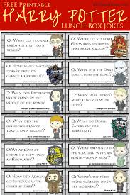 Harry Potter Printable Lunchbox Jokes And Notes For Kids Lunchbox Jokes Printable Lunch Box Jokes Harry Potter Kids