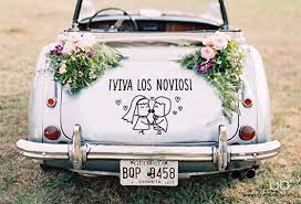 Como decorar el coche el dia de tu boda |. Decoracion Del Coche De Novios Para Bodas Blog De Hogarutil