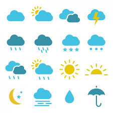 The different symbols on your smartphone's weather app have specific meanings. Free Vector Coloured Weather Icons Collection
