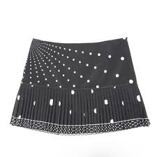 Black And White Pleated Mini Skirt Elie Tahari Black White Polka Dot Pleated Mini Skirt Size 4 Fashion Clothing Shoes Accessories Womensclothing Ski Pleated Mini Skirt Mini Skirts Skirts